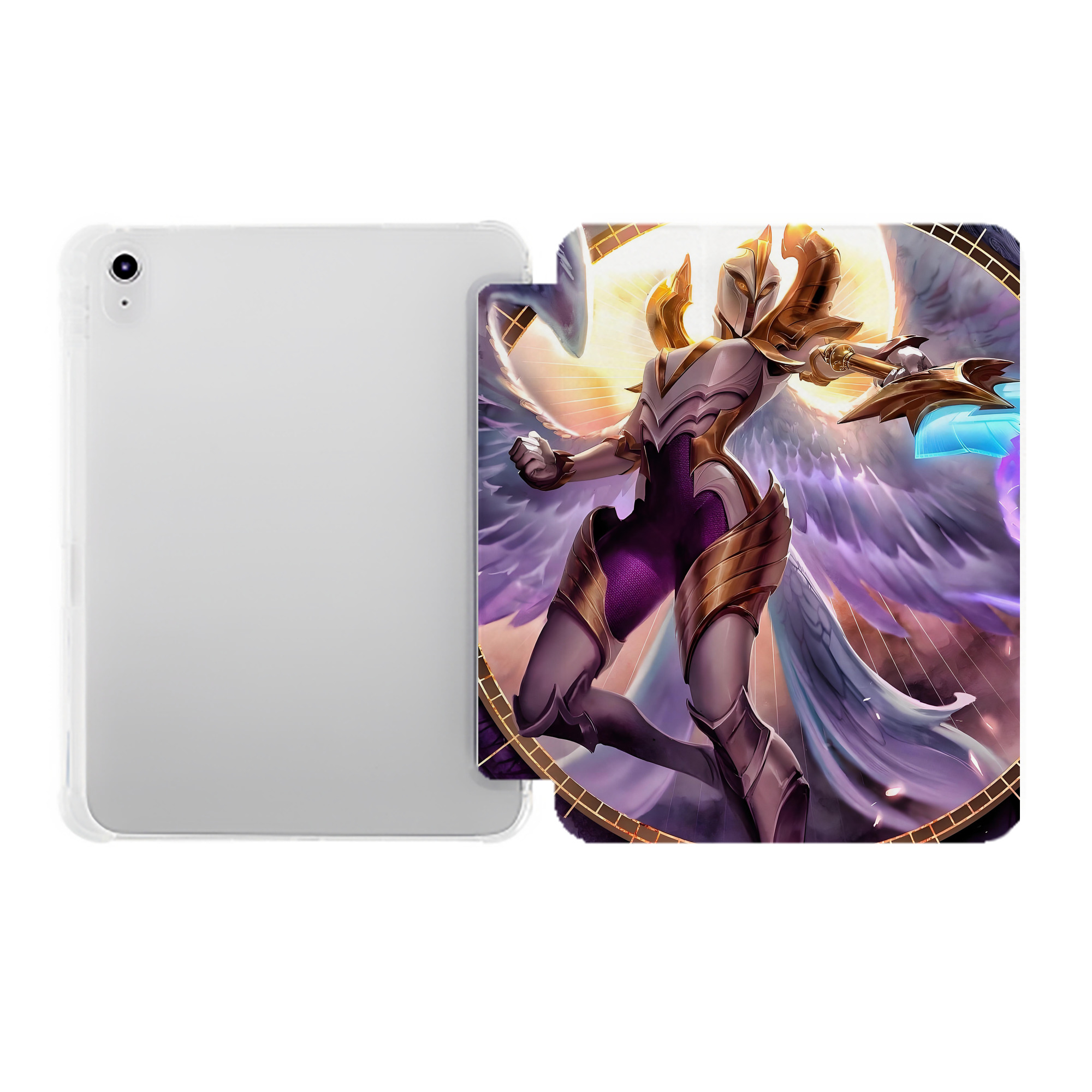 （画像用） リーグ・オブ・レジェンド League of Legends LOL IPad ケース ペン収納付き 三つ折りスタンド PUレザー×シリコン 対応機種9.5/10.5/10.9インチ